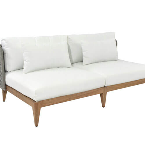 SUNPAN Ibiza 2 Seater Sofa Natural - Stinson White 109497 newmarket