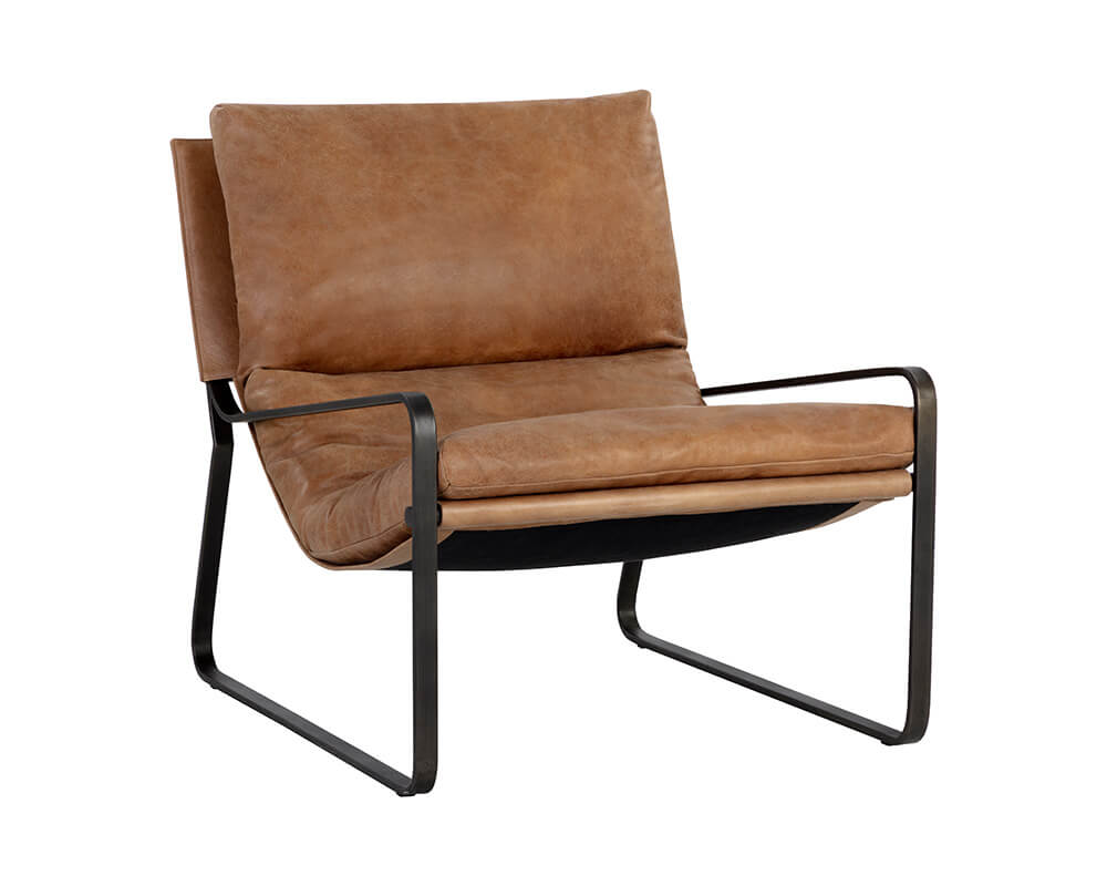 SUNPAN Zancor Lounge Chair - Tan Leather 109559 king city