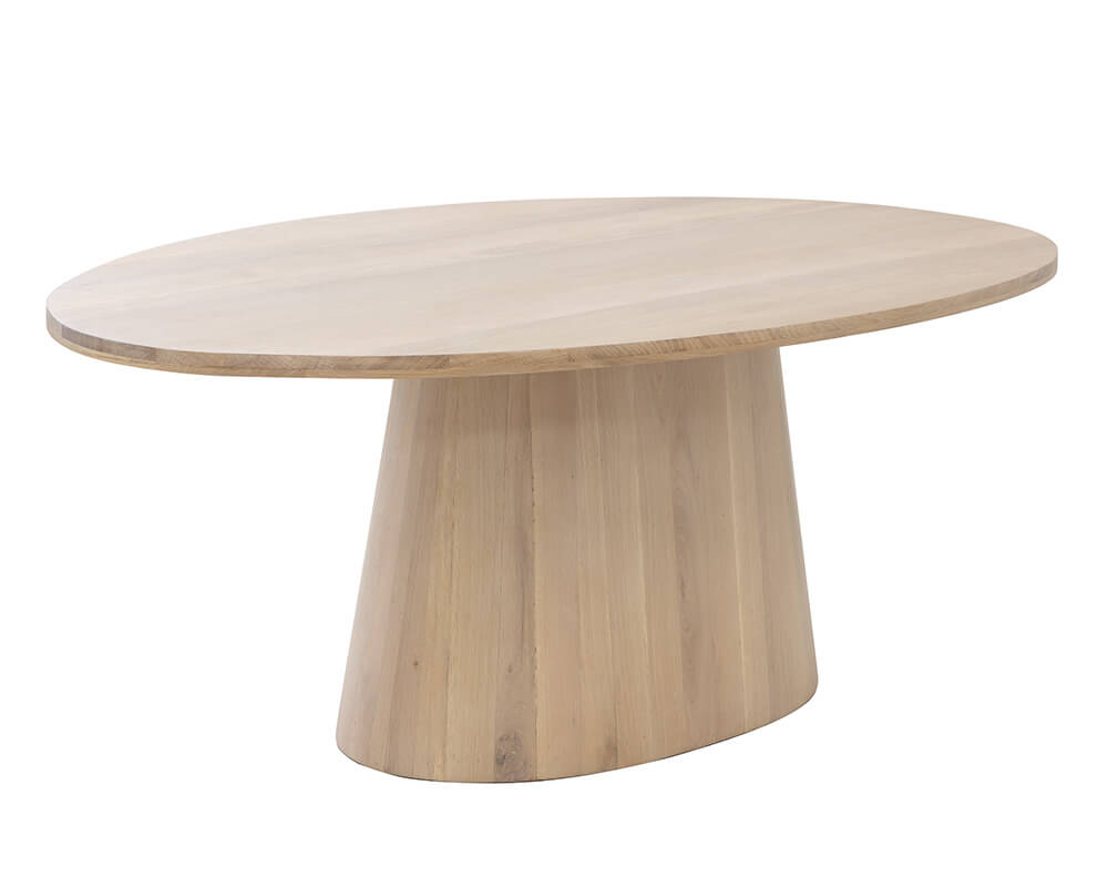 SUNPAN Althea Dining Table Oval - Light Oak - 84" 109615 vaughan