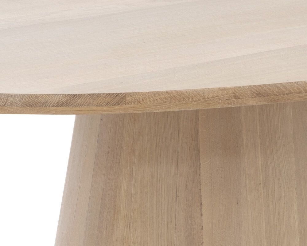 SUNPAN Althea Dining Table Oval - Light Oak - 84" 109615 vaughan