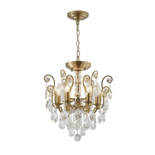 BETHEL ANTIQUE BRASS FRAME CHANDELIER BET61X niagara