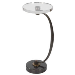 UTTERMOST WAVENEY DRINK TABLE, BRONZE 25145 niagara
