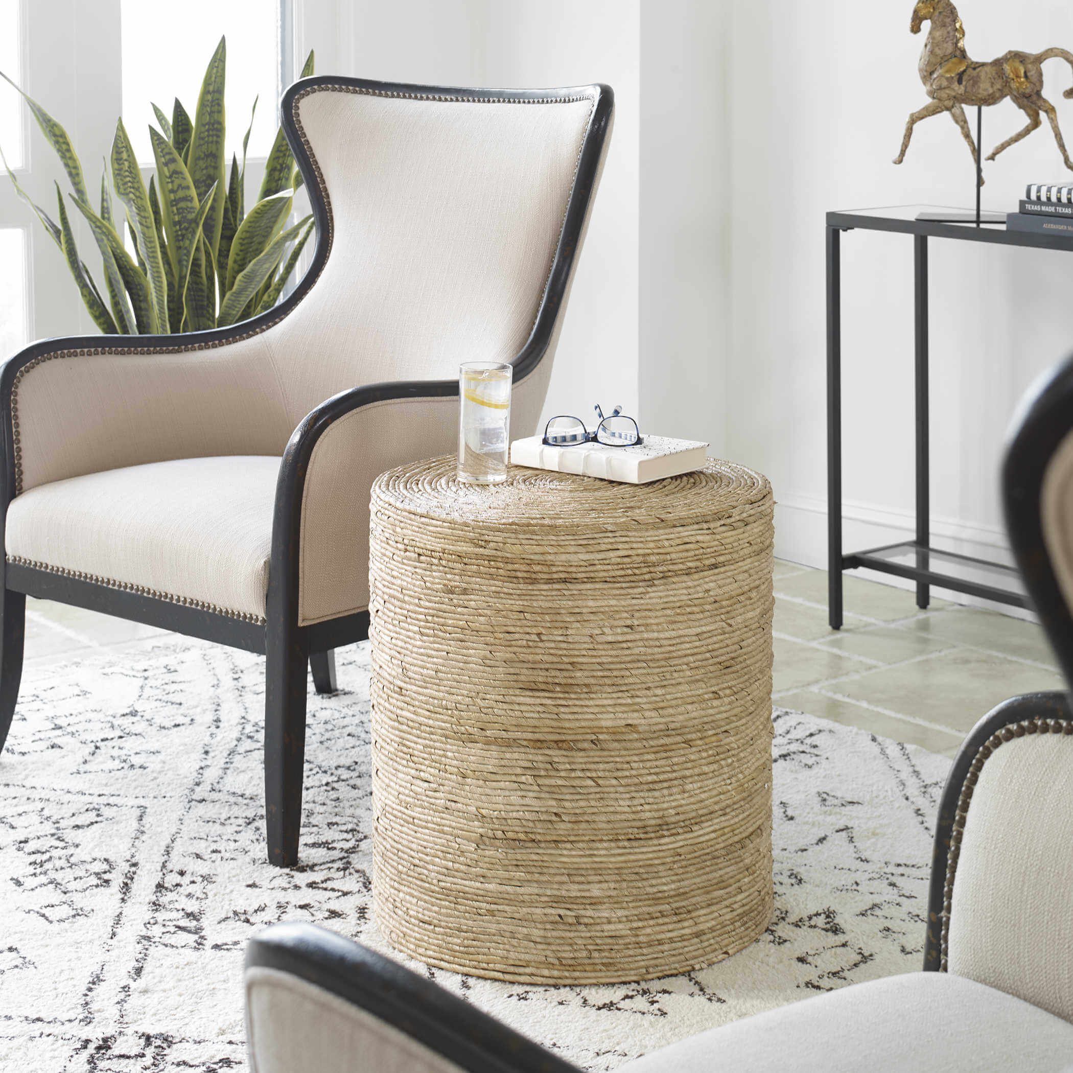 UTTERMOST RORA ROUND ACCENT TABLE 25182 brampton