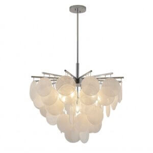 BETHEL CHROME METAL FRAME CHANDELIER TD31C30CH orilla