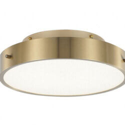 BETHEL BRASS FRAME LED FLUSH MOUNT FT102FM12BR collingwood