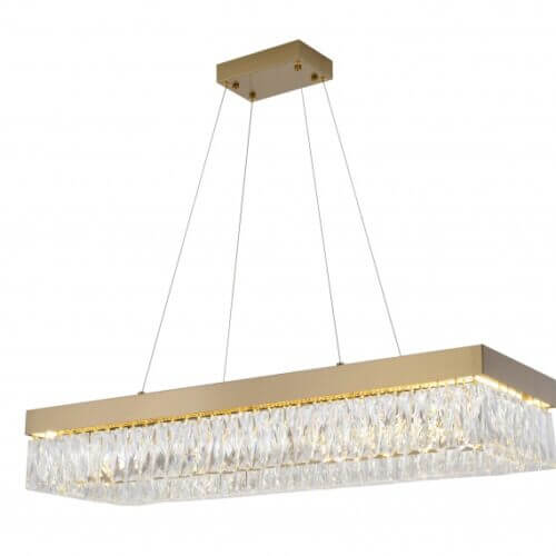 BETHEL LED GOLD LINEAR CHANDELIER FT97C40G burlington