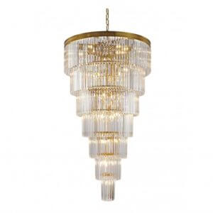 BETHEL SEVEN TIER BRASS FRAME CHANDELIER RD14C72BR waterloo