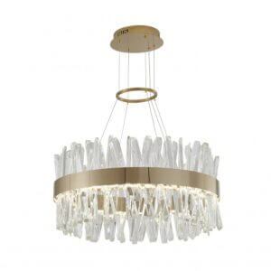 BETHEL LED GOLD LED CHANDELIER WITH CLEAR CRYSTALS LX61C25G winnipeg