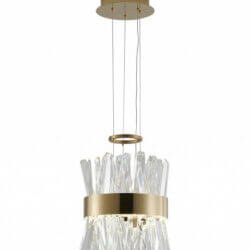 BETHEL LED PENDANT WITH CLEAR CRYSTALS LX61P10G north york