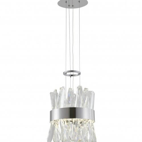 BETHEL LED PENDANT WITH CLEAR CRYSTALS LX61P10CH kleinburg