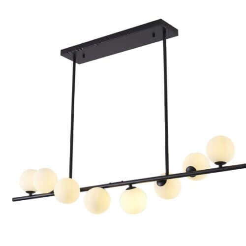 BETHEL BLACK FRAME LINEAR CHANDELIER DU178C42BK caledon