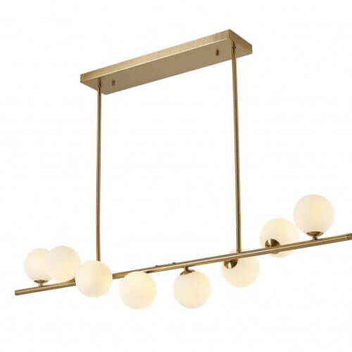 BETHEL CHROME FRAME LINEAR CHANDELIER DU178C42CO monton