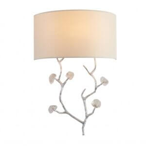 BETHEL SILVER BRANCH WALL SCONCE LA37W14SL belleville