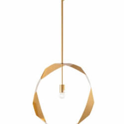 BETHEL ANTIQUE BRASS TWISTED RING PENDANT LA40C20BR woodbridge