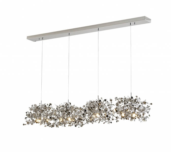 BETHEL CHROME FRAME LINEAR CHANDELIER DLS109C63S quebec city