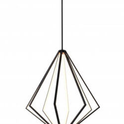 BETHEL BLACK DIAMOND METAL LED CHANDELIER WE03C32BK burlington