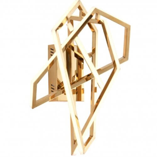 BETHEL GOLD STAINLESS STEEL LED WALL SCONCE FIT38W15G king city