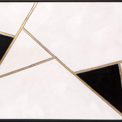 SUNPAN Geometric Relation 72" X 30" Black Floater Frame A0206 north york