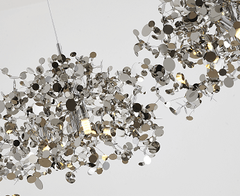 BETHEL CHROME FRAME LINEAR CHANDELIER DLS109C63S quebec city