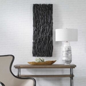 UTTERMOST GATHERED TEAK WOOD WALL DECOR BLACK 04331 edmonton