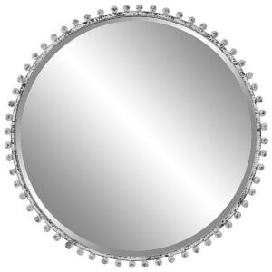 UTTERMOST TAZA ROUND MIRROR ANTIQUE WHITE 09770 calgary