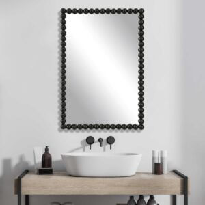 UTTERMOST SERNA VANITY MIRROR BLACK 09789 fredericton
