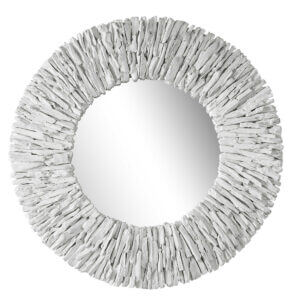 UTTERMOST TEAK BRANCH ROUND MIRROR WHITE 09808 mississauga