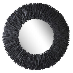 UTTERMOST TEAK BRANCH ROUND MIRROR BLACK 09811 orilla