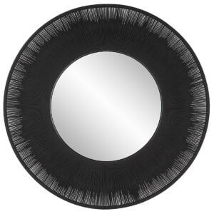 UTTERMOST SAILOR'S KNOT ROUND MIRROR BLACK 09823 brampton