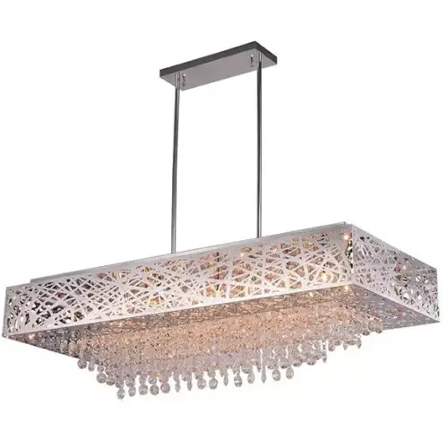 CWI LIGHTING ETERNITY 14-LIGHT LINEAR CHANDELIER 1032P39-14-601-RC laval