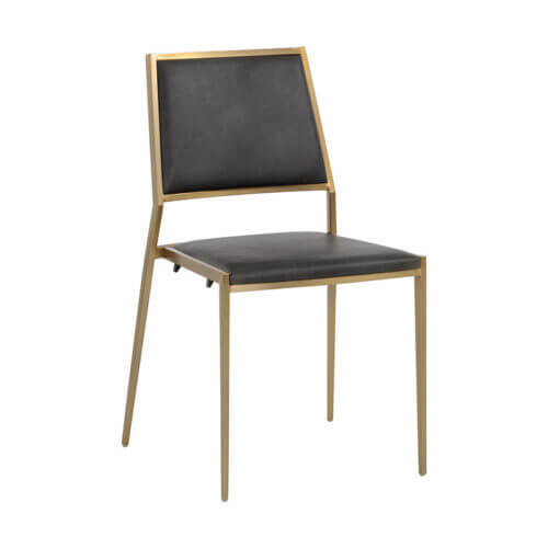 SUNPAN Odilia Stackable Dining Chair Bravo Portabella SET OF TWO 108234 erin mills