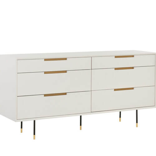 sunpan Danbury Dresser Modern Cream 109759 calgary