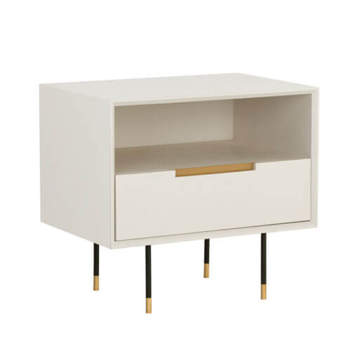 SUNPAN Danbury Nightstand Modern Cream 109760 oakville