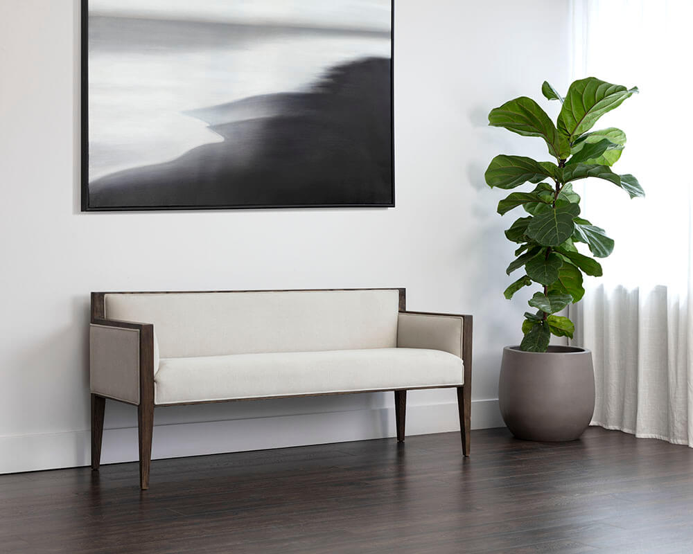 SUNPAN Babel Bench Cube Mist Grey 109806 godridge