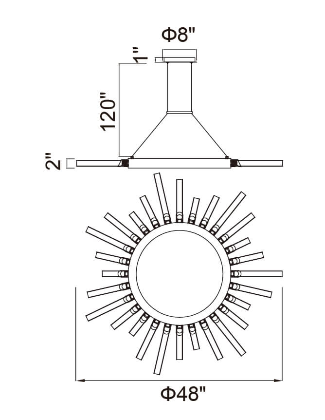 CWI LIGHTING COLLAR 28-LIGHT CHANDELIER 1121P48-28-602 nobleton