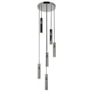 CWI LIGHTING LED PENDANT WITH POLISHED NICKEL FINISH 1225P16-6-613 godridge