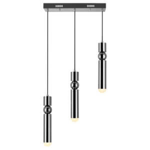 CWI LIGHTING LED LINEAR/POOL TABLE CHANDELIER WITH POLISHED NICKEL FINISH 1225P20-3-613 huntsville