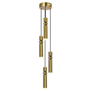 CWI LIGHTING LED PENDANT WITH BRASS FINISH 1225P9-4-625 brampton