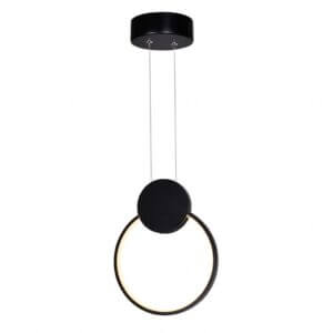 CWI LIGHTING PULLEY LED MINI PENDANT BLACK 1297P8-1-101 belleville