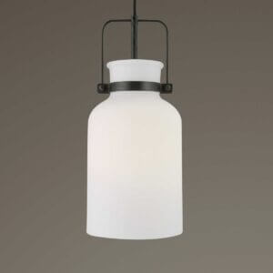 UTTERMOST LANSING WHITE 1 LT MINI PENDANT 21558 halifax