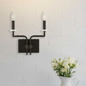 UTTERMOST EBONY ELEGANCE 2 LT SCONCE 22551 newmarket