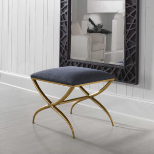 UTTERMOST CROSSING SMALL BENCH NAVY 23678 montreal