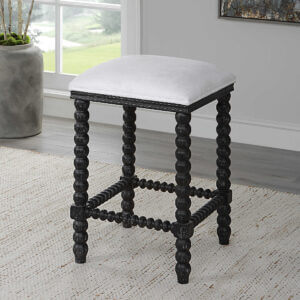 UTTERMOST PRYCE COUNTER STOOL BLACK 23684 oakville