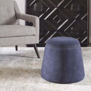 UTTERMOST GUMDROP OTTOMAN DENIM 23708 monton