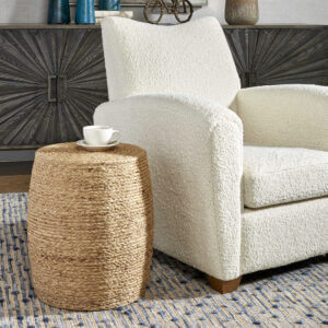 UTTERMOST RESORT ACCENT STOOL NATURAL 25187 caledon