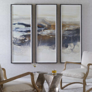 UTTERMOST GRAPHITE HORIZON FRAMED PRINTS SET OF THREE 41444 kleinburg
