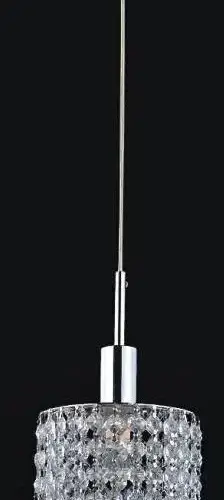 CWI LIGHTING GLITZ 1-LIGHT PENDANT 4281P-R-R Clear crystal aurora