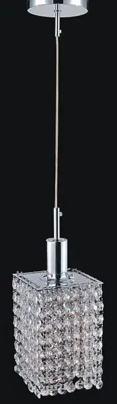 CWI LIGHTING GLITZ 1-LIGHT PENDANT 4281P-R-S Clear crystal north york