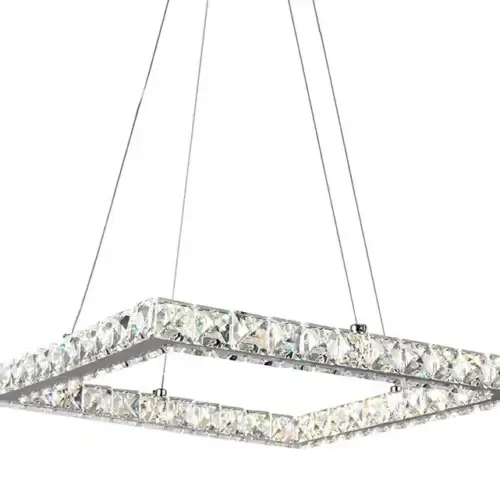 CWI LIGHTING RING SQUARE LED CHANDELIER 5080P20ST-S nobleton