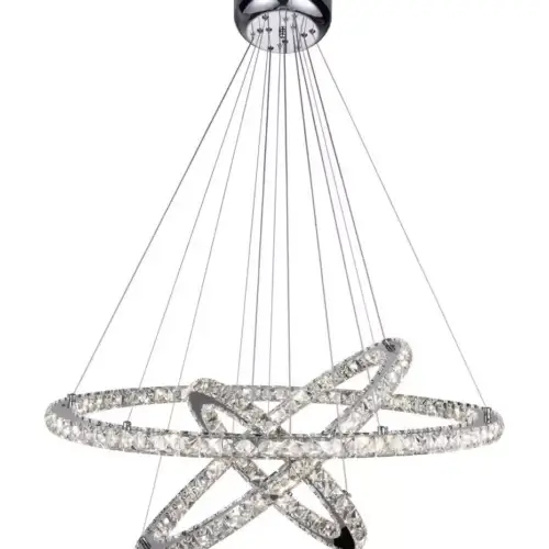 CWI LIGHTING 3 RING LED CHANDELIER 5080P32ST-3R vaughan